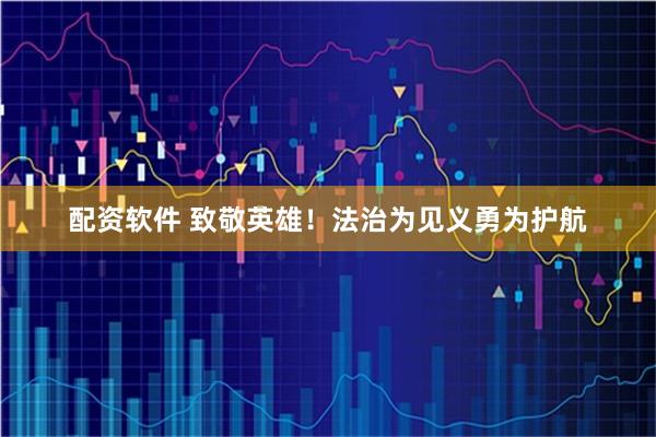 配资软件 致敬英雄!法治为见义勇为护航